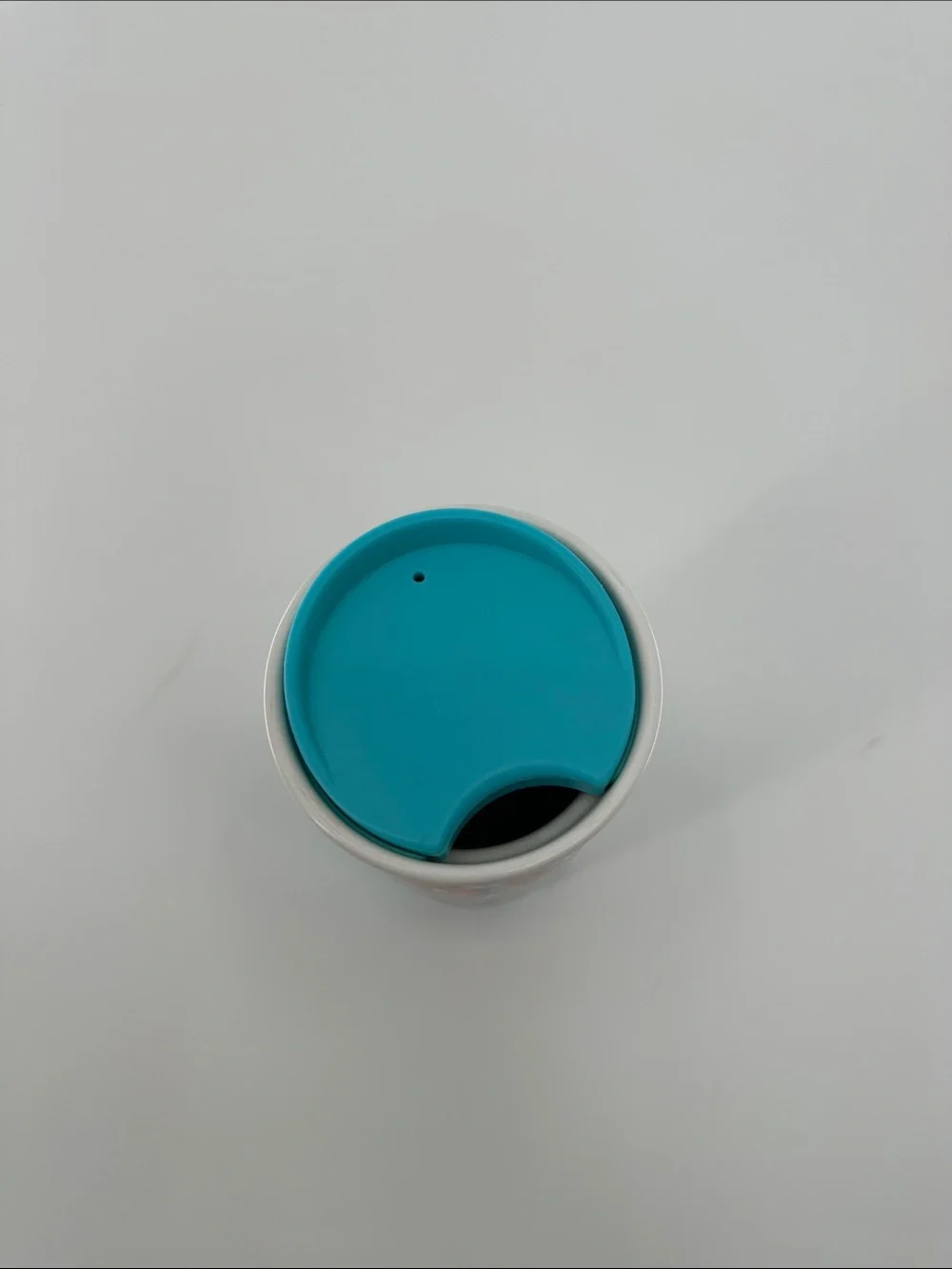 Starbucks Boston Travel Tumbler with Turquoise Lid and Orange Graphic